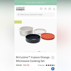 Brand New! 4-Piece Microwave Cooking Set